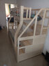 筱环上下床实木上下铺儿童床男孩女孩高低床成人双层床子母床 梯柜款+书架+双抽+椰棕床垫*2 上铺宽80下铺宽100-全实木 实拍图
