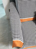 钟爱一生雪尼尔沙发垫套装四季沙发罩套巾全盖防滑千鸟格坐垫组合贵妃通用 千鸟格 黑白格 90cm*70cm 扶手巾单片 实拍图
