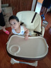 婴儿坐櫈儿童歺椅就餐椅小孩吃饭桌椅学坐宝宝餐椅简易餐桌椅小孩子多功能椅子餐车座椅童用桌可折叠座便携式 豪华版-香槟金带轮（靠背可调） 实拍图