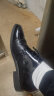 红蜻蜓皮鞋男商务正装男鞋系带舒适单鞋德比鞋婚鞋 WBA8140黑色42 实拍图
