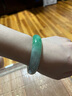 泽心雅玉 翡翠玉手镯糯冰种豆绿色处理级少女款送女友 内径54mm-55mm（适合80斤-95斤） 实拍图