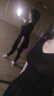 铁箭（TIEJIAN）舞蹈服套装女修身芭蕾舞练功形体服成人中国古典现代舞服装两件套 2803黑色+1697九分 XXL 实拍图