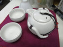 页川百世（YeChuan Best）旅行功夫整套茶具车载户外便携快客杯陶瓷茶具商务送礼佳品 月白一壶二杯+茶盘+手提袋 实拍图