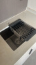 PULT 黑纳米厨房阳台吧台手工小水槽单槽 304不锈钢洗菜盆迷你洗菜池 基础套餐(无龙头) 420x350mm 实拍图