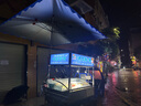 梵哈顿太阳伞遮阳伞大雨伞商用大号庭院伞户外大型防晒摆摊伞庭院伞四方伞加粗加厚大伞户外摆摊做生意 蓝色3.5X3六骨银胶加厚 实拍图