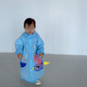 smally儿童雨衣男童女童小学生幼儿园全身防水上学男孩宝宝加厚卡通雨披 浅蓝火箭恐龙 S（建议身高80-95cm） 实拍图