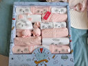 班杰威尔（BANJVALL）婴儿礼盒婴儿衣服春夏秋冬新生儿礼盒套装刚出生宝宝用品满月送礼 四季祝福熊粉色 0-6个月 实拍图