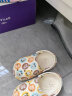 巴布豆（BOBDOG）儿童拖鞋男女童宝宝凉鞋室内外软底洞洞鞋 米白 150码 晒单实拍图