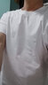 简丹白小 T官旗方艦三代水云棉男女短袖T恤情侣圆领春夏季纯棉体恤白色小丅 一件装店【白色】 XL 120-140斤 实拍图