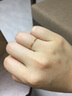 贝罗绮 黄金戒指尾戒 男女款999足金首饰线戒简洁时尚光圈戒 简洁圈戒 面宽0.7毫米 8号圈 0.37克 实拍图