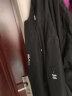 南极人夹克男士装春秋季款潮流连帽外套宽松休闲大码青年衣服 黑色 4XL 实拍图