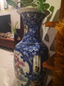 垚罄 陶瓷粉彩落地大花瓶客厅工艺品摆件花艺 1米大花瓶酒店企业 童子闹春图 蓝款  90cm单根 配底座 实拍图