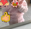 慧鸽（HUI GE NEI YI）2025男女宝宝内衣套装棉1-6岁婴幼儿内衣夹棉三层保暖加厚高腰 粉红色夹棉 90 90 建议身高80-90cm 实拍图