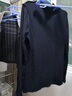 诚景一体绒加绒加厚高领打底衫男修身休闲纯色秋衣t恤男保暖长袖卫衣I 宝蓝色6020不加绒 XL 实拍图