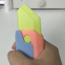 卡之物语胡萝卜刀玩具 大号夜光3d重力打印全套荧光重力小刀蝴蝶甩手男孩 【5件套】萝卜刀 实拍图