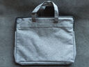 信发 TRNFA TN-V7011(灰色） 手提文件袋A4拉链袋 双层牛津布公文包商务办公开会包会议袋 实拍图