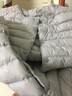 雅鹿轻薄羽绒女短款新款立领秋羽绒90白鸭绒ap 浅灰色 L/165 实拍图
