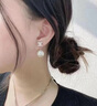 香奈儿（Chanel）双C耳钉水晶琉璃水钻装饰珍珠挂坠女士耳环送礼预售 实拍图
