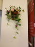 野派（yepai） 欧式田园美式家居仿真花挂壁花篮花艺套装墙面装饰墙上挂饰墙壁装饰品假花插花墙壁挂篮 保湿玫瑰挂壁花篮 实拍图
