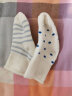 茵儿帮婴儿袜子棉质加厚儿童棉袜0-1-3岁宝宝袜子幼儿秋冬季保暖中筒袜 蓝色组5双装 6-12个月 实拍图