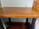 柏事达全实木电脑桌台式书桌家用学习桌书房办公长桌游戏桌子定制 胡桃木色【5公分新西兰实木】 长100宽60高75【真实木 无贴皮】 实拍图