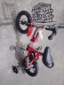XBEIER   儿童自行车男女小孩单车可折叠2-10岁宝宝童车脚踏车 普通辅助轮折叠款红色 12寸适合80-1米身高 实拍图