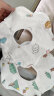 洁丽雅（Grace）A类纯棉围嘴3条装婴儿纱布口水巾围兜宝宝360度旋转吸水饭兜 实拍图