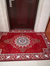 双喜临门 欧式进门玄关地垫入户门垫家用卧室防滑垫加厚可机洗手洗脚垫 贵族红 120cm*180cm默认长方形 实拍图