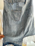 颜域（YANYEE）设计感拼接牛仔裙女装2023新款夏季薄款时尚不规则A字半身裙 蓝色 L 晒单实拍图
