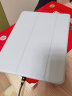 zoyu iPad Air2保护套 iPad6适用于苹果平板电脑三折软壳9.7英寸A1566全包防摔 白冰色 实拍图