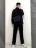 MYD男士斜挎包胸包腰包挎包休闲单肩包女大容量运动男款骑行背包 素食主义 蓝莓   Blueberries 实拍图