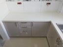 志邦厨柜 橱柜定制整体厨房橱柜开放式厨房厨柜套装石英石台面家具定做 现代简约简单爱 3米台面+3米地柜+1米吊柜 实拍图