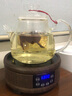 扬器 加厚全玻璃蒸茶壶 黑茶普洱蒸茶器烧水养生壶电陶炉纯玻璃煮茶壶 家用耐高温蒸汽壶泡茶壶 B款实心双胆壶【1.3L】+鼓形白色炉 实拍图