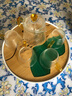 苏氏陶瓷（SUSHI CERAMICS）创意茶盘茶具套装玻璃锤纹泡茶壶带四个手柄茶杯促销安全包装 实拍图