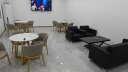 韩旗洛办公沙发商务接待现代简约小型会客洽谈皮沙发办公室沙发茶几组合 单人位+单人位+三人位+长茶几 晒单实拍图
