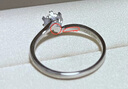 CRD克徕帝【七夕礼物】钻戒女铂金钻石戒指订婚结婚戒指扭臂六爪 心花怒放【G0792E】 40分F-G色SI G0792E 实拍图