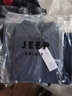 JEEP SPIRIT吉普短袖T恤男polo半袖新款男士夏季t恤衫商务休闲翻领上衣体恤纯 T118 深灰 L (110-125斤) 实拍图