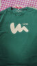 La Chapelle City拉夏贝尔纯棉短袖t恤女夏季2024年新款衣服女装休闲宽松半袖上衣 墨绿-弯线条 XL(建议110-120斤) 实拍图