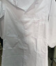 窈嘉长袖白大褂实验服学生白色大衣男女护士服医师医生服食品厂工作服 男式纽扣袖口 175/XL 实拍图