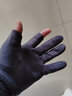 罗维利特 男女士麂皮绒手套骑车秋冬季棉保暖摩托车开车学生写字 灰色漏二指 均码 实拍图