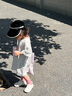 obsu日本OBSU任意凹儿童帽防晒防紫外线折叠太阳帽男女 运动黑 儿童帽 实拍图