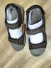 斯凯奇（Skechers）男鞋魔术贴凉鞋运动休闲户外鞋简约露趾沙滩鞋子防滑拖鞋 巧克力色/CHOC 46 实拍图