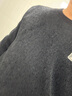 罗蒙一体绒高级感圆领毛衣男士装秋冬季款加绒加厚保暖打底针织衫衣服 黑色 XL 实拍图