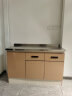 氧露莎不绣橱柜灶台一体式厨柜家用厨房简易经济型柜子整体厨房橱304 120cm平面带双抽屉 实拍图