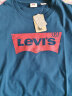 Levi's【全新升级】李维斯2024春夏新版情侣同款短袖T恤logo印花简约 藏蓝色0002 L 实拍图