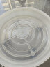 奥美优 花盆托盘 万向轮 可移动 树脂塑料盆栽底盘 圆形底座 加厚滚轮花盆托盘 LZ7311 半透明 直径32.5cm 实拍图