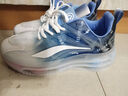 李宁龘膜男童鞋子秋季透气运动鞋学生跑步鞋网面气垫减震增高鞋子 天蓝 39 实拍图