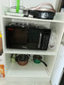 颐丰  餐边柜微波炉柜子现代简约烤箱柜子多功能收纳储物柜边柜碗柜厨房置物架 白色小款 双门 实拍图