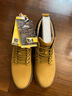 Jeep男士马丁靴男2025新款秋冬美式复古高帮大黄靴英伦踢不烂工装男靴 黄色 43 （皮鞋码） 实拍图