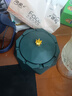 诗素漫创意带盖防风烟灰缸个性潮流防飞灰尘家用客厅办公室北欧烟灰缸 大号皇冠-绿色 实拍图